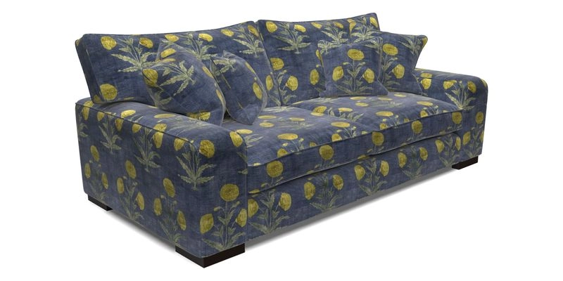 Richmond 3 Seater Sofa in Large Sussex Gingham Large Forest