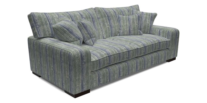 Richmond 3 Seater Sofa in Large Sussex Gingham Large Forest