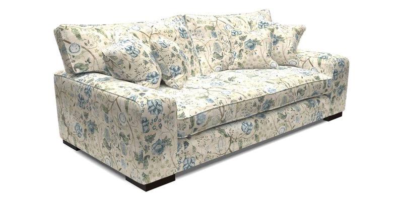 Richmond 3 Seater Sofa in Large Sussex Gingham Large Forest