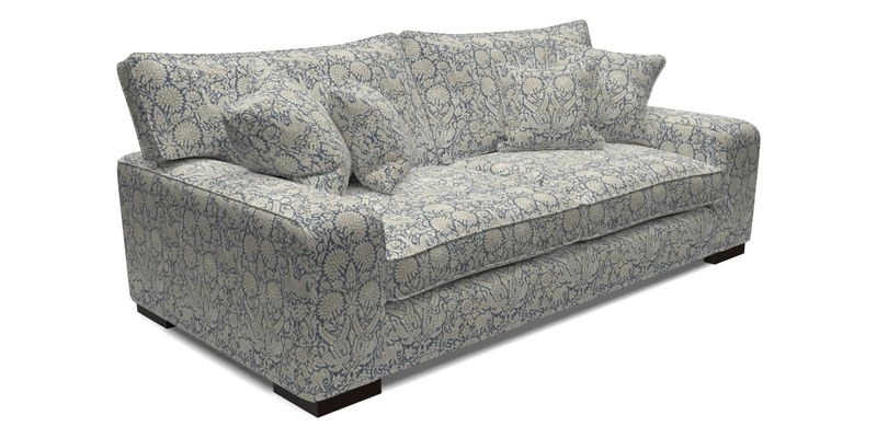 Richmond 3 Seater Sofa in Large Sussex Gingham Large Forest
