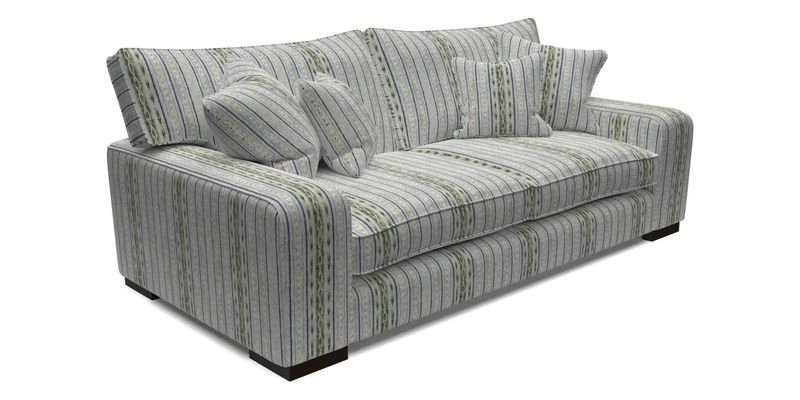 Richmond 3 Seater Sofa in Large Sussex Gingham Large Forest