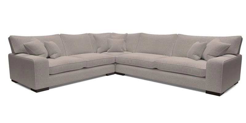 Richmond Large Corner Unit RHF in Two Tone Plain Biscuit