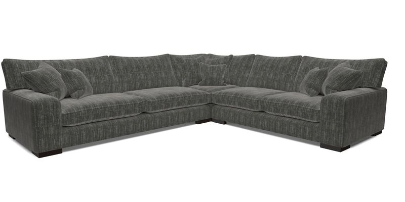 Richmond Large Corner Unit LHF in Two Tone Plain Biscuit