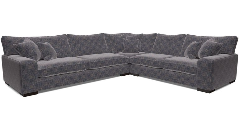 Richmond Large Corner Unit LHF in Two Tone Plain Biscuit