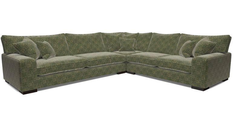 Richmond Large Corner Unit LHF in Two Tone Plain Biscuit