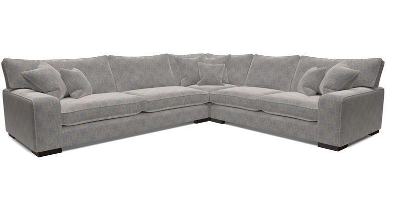 Richmond Large Corner Unit LHF in Two Tone Plain Biscuit