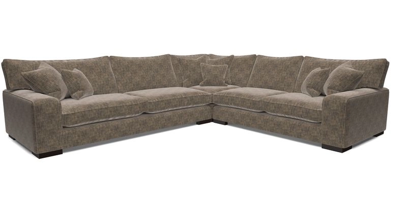 Richmond Large Corner Unit LHF in Two Tone Plain Biscuit