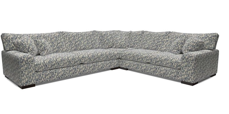 Richmond Large Corner Unit LHF in Two Tone Plain Biscuit