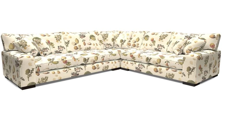 Richmond Large Corner Unit LHF in Two Tone Plain Biscuit