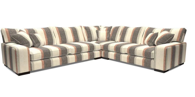 Richmond Large Corner Unit LHF in Two Tone Plain Biscuit
