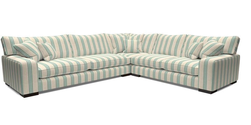 Richmond Large Corner Unit LHF in Two Tone Plain Biscuit