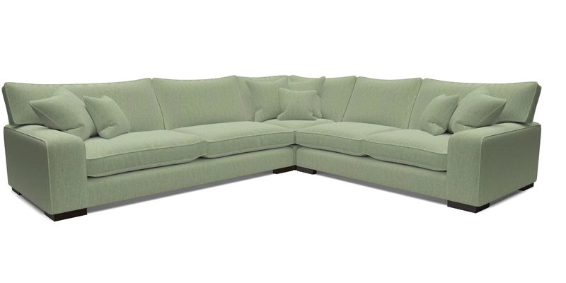 Richmond Large Corner Unit LHF in Two Tone Plain Biscuit