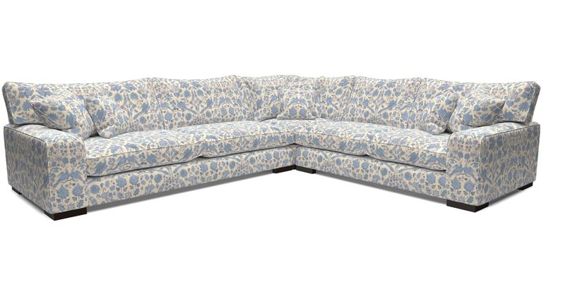 Richmond Large Corner Unit LHF in Two Tone Plain Biscuit