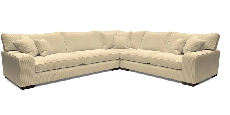 Richmond Large Corner Unit LHF in Two Tone Plain Biscuit