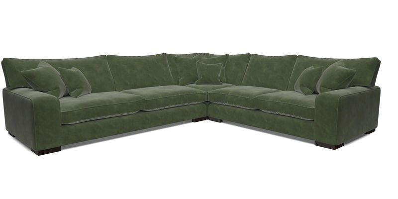 Richmond Large Corner Unit LHF in Two Tone Plain Biscuit