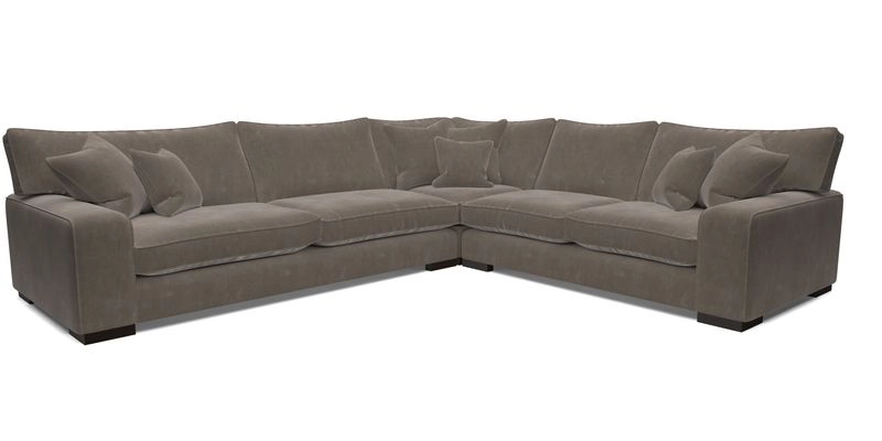 Richmond Large Corner Unit LHF in Two Tone Plain Biscuit