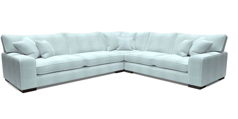 Richmond Large Corner Unit LHF in Two Tone Plain Biscuit