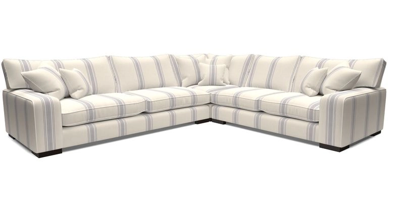 Richmond Large Corner Unit LHF in Two Tone Plain Biscuit