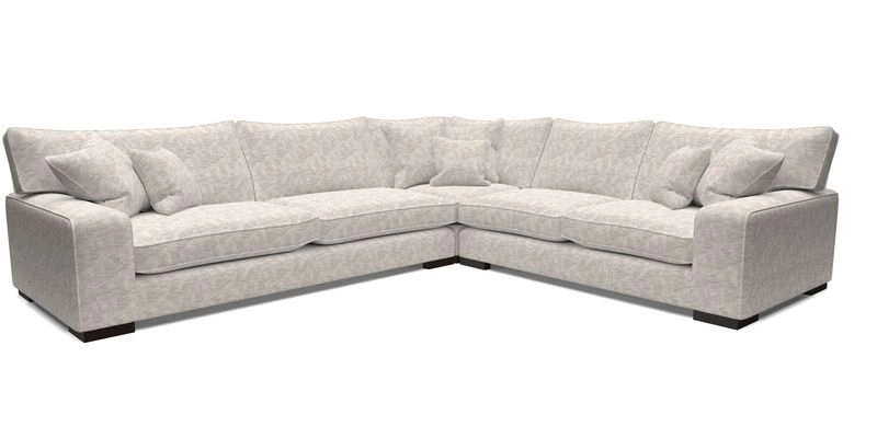 Richmond Large Corner Unit LHF in Two Tone Plain Biscuit