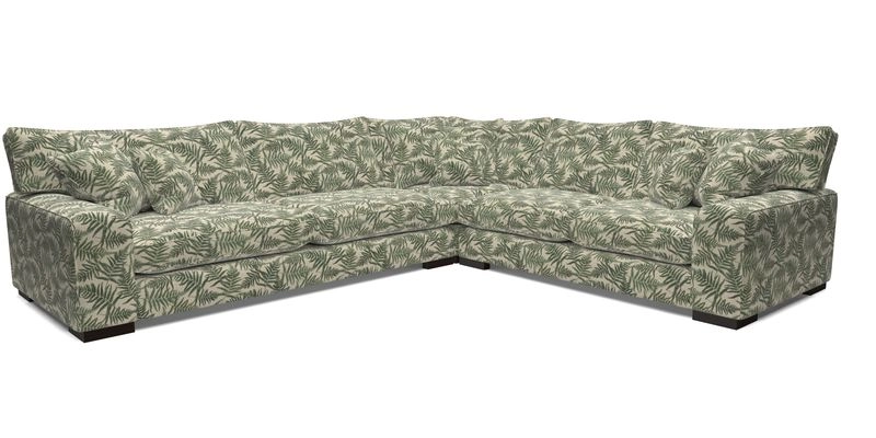 Richmond Large Corner Unit LHF in Two Tone Plain Biscuit