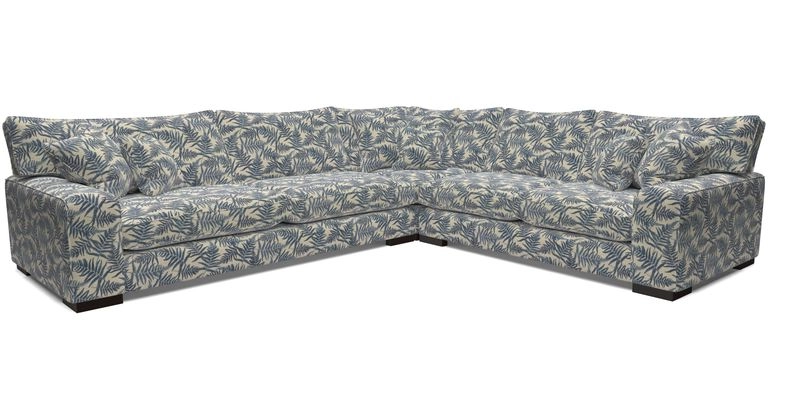 Richmond Large Corner Unit LHF in Two Tone Plain Biscuit