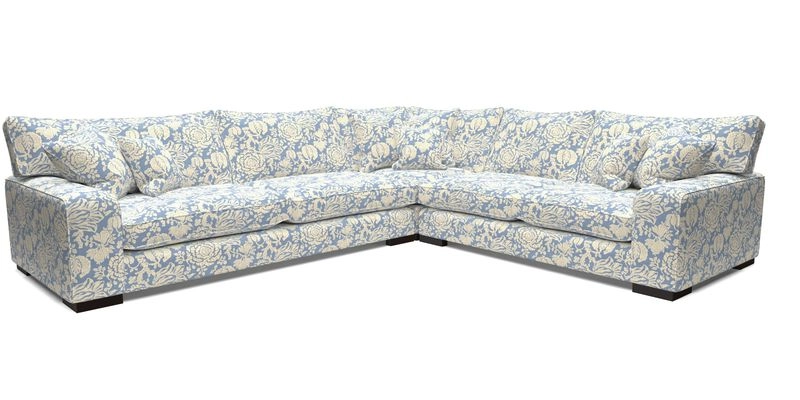 Richmond Large Corner Unit LHF in Two Tone Plain Biscuit