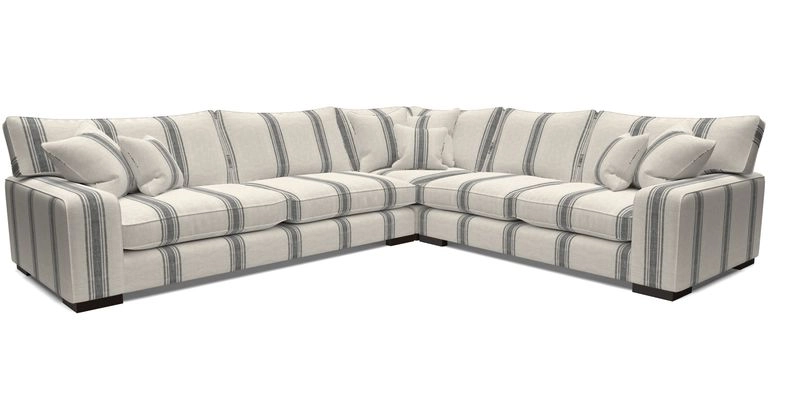 Richmond Large Corner Unit LHF in Two Tone Plain Biscuit