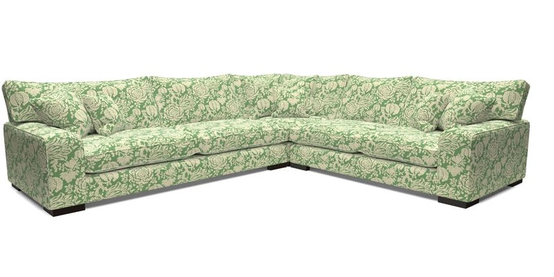 Richmond Large Corner Unit LHF in Two Tone Plain Biscuit