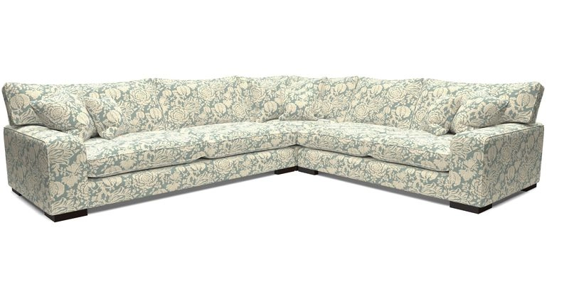 Richmond Large Corner Unit LHF in Two Tone Plain Biscuit