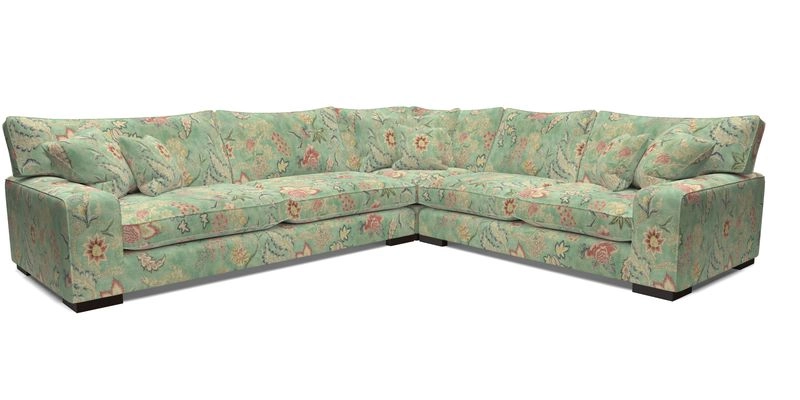 Richmond Large Corner Unit LHF in Two Tone Plain Biscuit