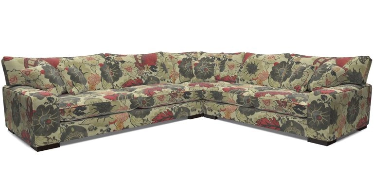 Richmond Large Corner Unit LHF in Two Tone Plain Biscuit