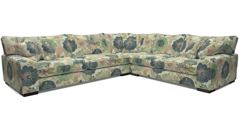 Richmond Large Corner Unit LHF in Two Tone Plain Biscuit