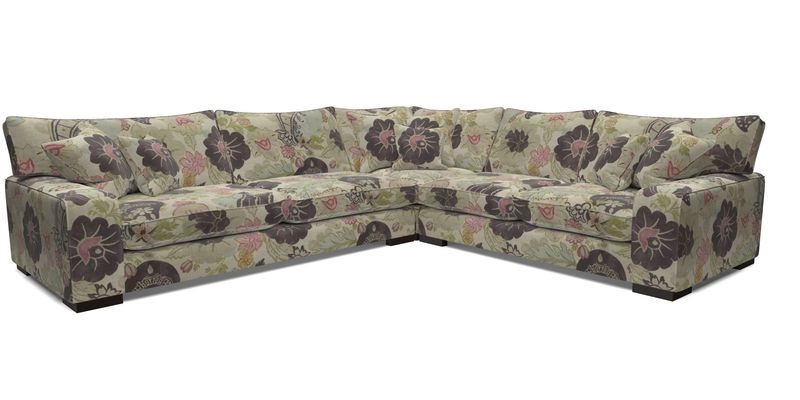 Richmond Large Corner Unit LHF in Two Tone Plain Biscuit