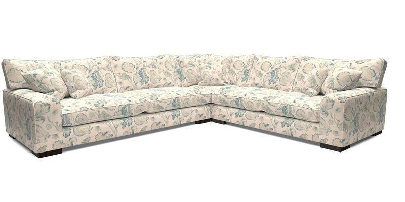 Richmond Large Corner Unit LHF in Two Tone Plain Biscuit