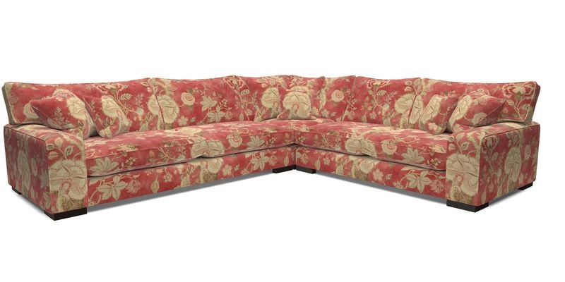 Richmond Large Corner Unit LHF in Two Tone Plain Biscuit