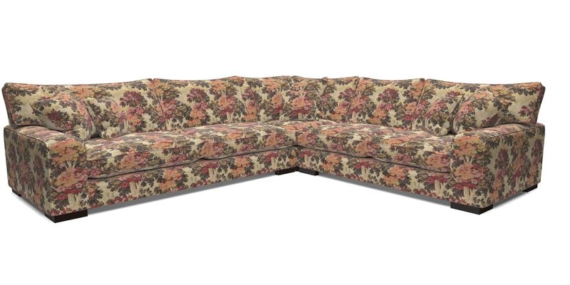 Richmond Large Corner Unit LHF in Two Tone Plain Biscuit