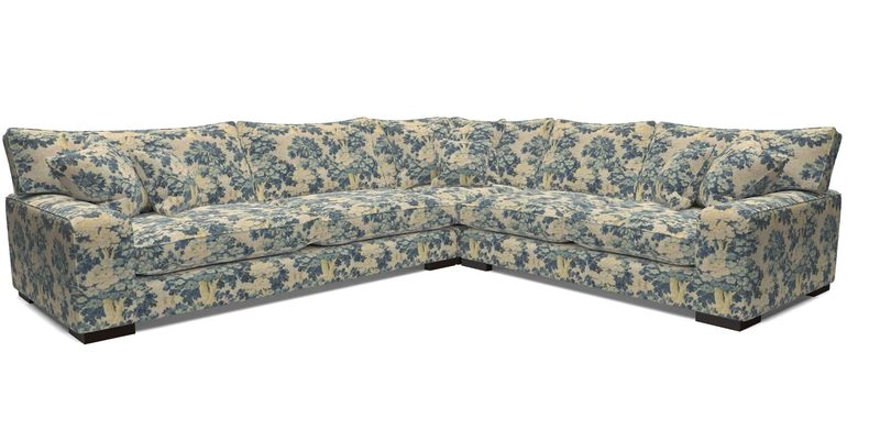 Richmond Large Corner Unit LHF in Two Tone Plain Biscuit