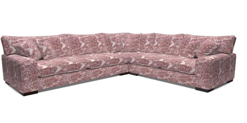 Richmond Large Corner Unit LHF in Two Tone Plain Biscuit