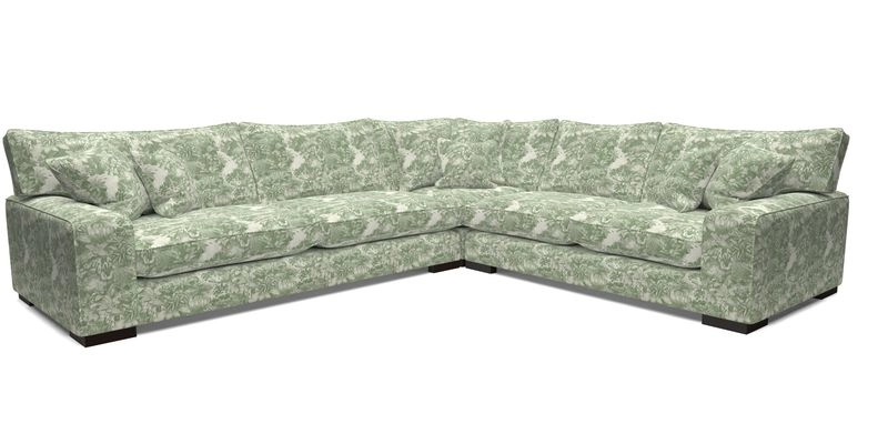 Richmond Large Corner Unit LHF in Two Tone Plain Biscuit