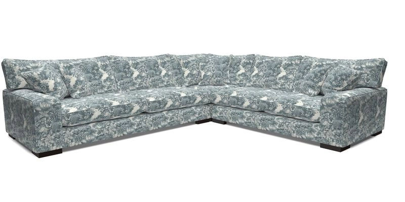 Richmond Large Corner Unit LHF in Two Tone Plain Biscuit