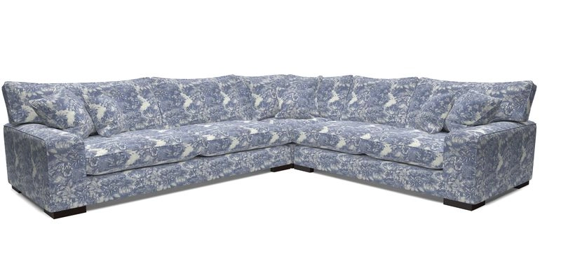 Richmond Large Corner Unit LHF in Two Tone Plain Biscuit