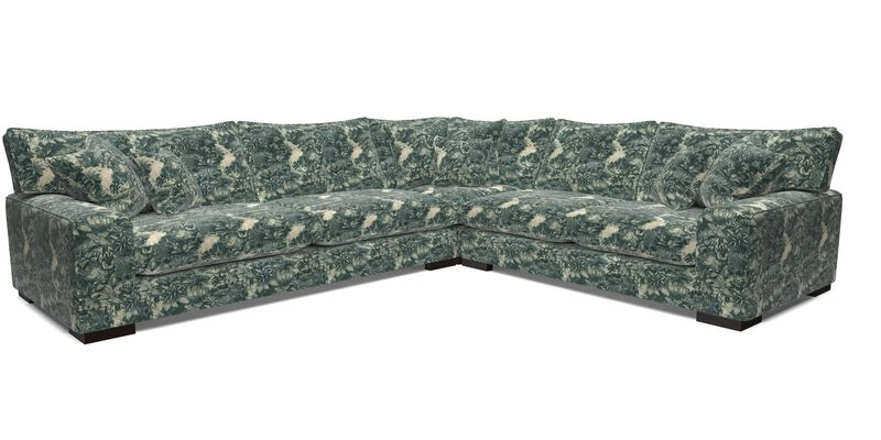 Richmond Large Corner Unit LHF in Two Tone Plain Biscuit