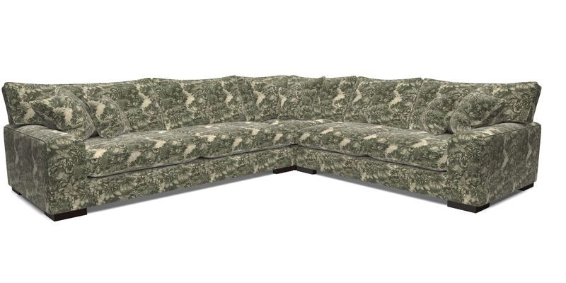 Richmond Large Corner Unit LHF in Two Tone Plain Biscuit