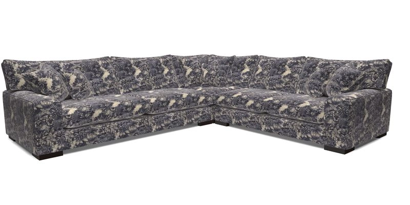 Richmond Large Corner Unit LHF in Two Tone Plain Biscuit