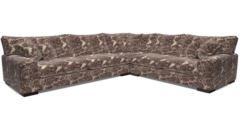 Richmond Large Corner Unit LHF in Two Tone Plain Biscuit