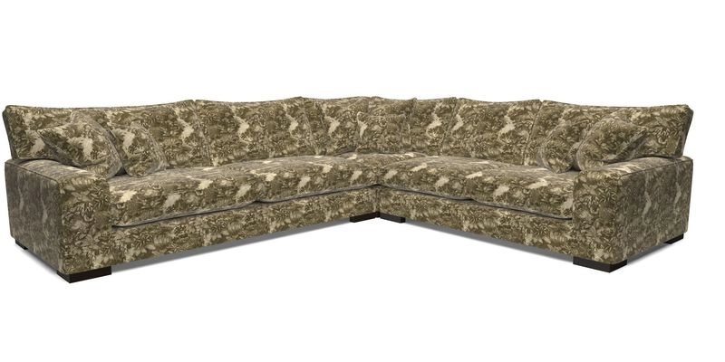 Richmond Large Corner Unit LHF in Two Tone Plain Biscuit