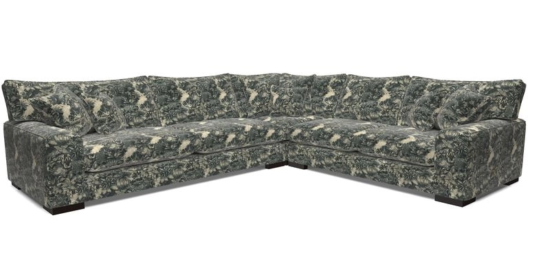 Richmond Large Corner Unit LHF in Two Tone Plain Biscuit