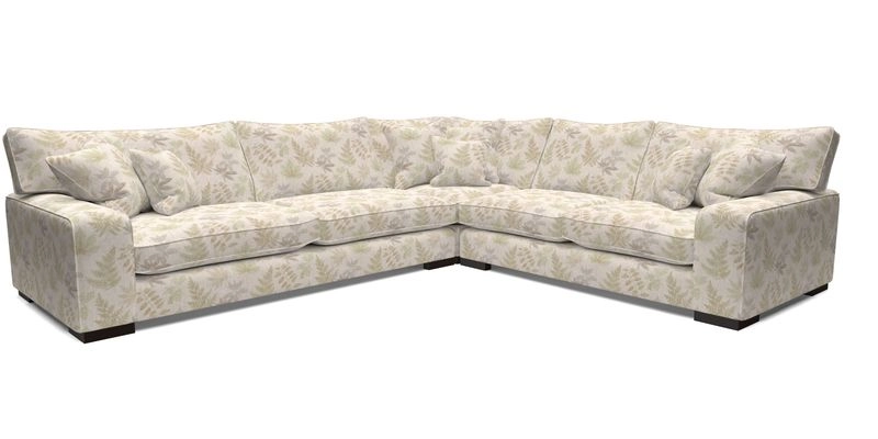 Richmond Large Corner Unit LHF in Two Tone Plain Biscuit