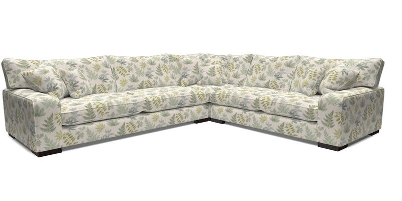 Richmond Large Corner Unit LHF in Two Tone Plain Biscuit