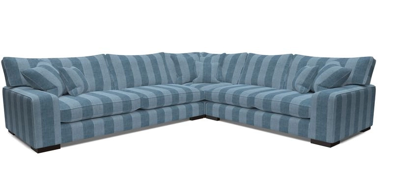 Richmond Large Corner Unit LHF in Two Tone Plain Biscuit